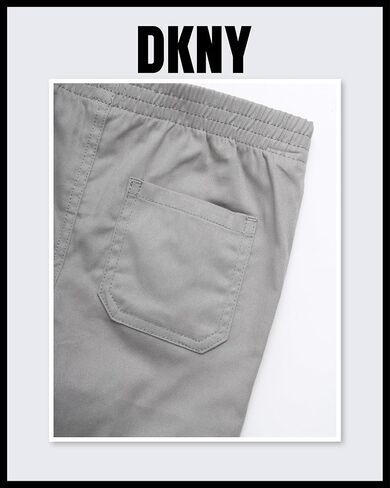 DKNY Boys' Pants Set - 3 Piece Short Sleeve Button Down, T-Shirt, Twill Flat Front Pants - Clothing Set for Boys (2T-7) in Saudi Arabia