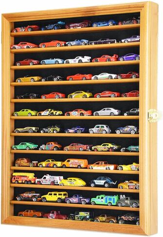 1/64 Diecast / Matchbox Model Car Display Case Cabinet Rack with Door (Black) in Saudi Arabia