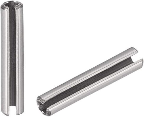 دبوس زنبركي مشقوق من uxcell - M1.5 x 8 مم 304 من الفولاذ المقاوم للصدأ سبليت سبرينج رول دبابيس وتد بلمسة نهائية سادة 20 قطعة in Saudi Arabia