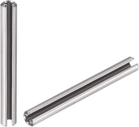 دبوس زنبركي مشقوق من uxcell - M1.5 x 8 مم 304 من الفولاذ المقاوم للصدأ سبليت سبرينج رول دبابيس وتد بلمسة نهائية سادة 20 قطعة in Saudi Arabia