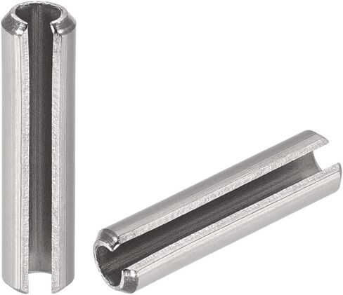 دبوس زنبركي مشقوق من uxcell - M1.5 x 8 مم 304 من الفولاذ المقاوم للصدأ سبليت سبرينج رول دبابيس وتد بلمسة نهائية سادة 20 قطعة in Saudi Arabia