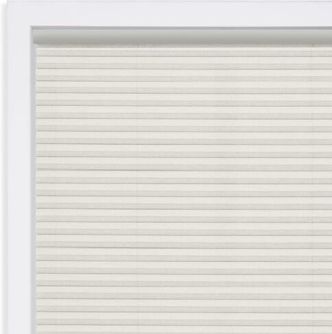 DEZ FURNISHINGS QCCR210480 Cordless Light Filtering Cellular Shade, 21"W x 48"H, Cream in Saudi Arabia