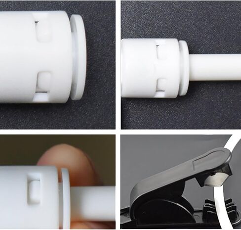 RLECS 6PCS Filter Quick Coupler 1/2NPT Male x 1/4 OD Pipe Quick Couplings White Straight Male Push in Connection Pipe Coupler Suitable for Five Stage Water Purifier and Front Water Purifier in Saudi Arabia