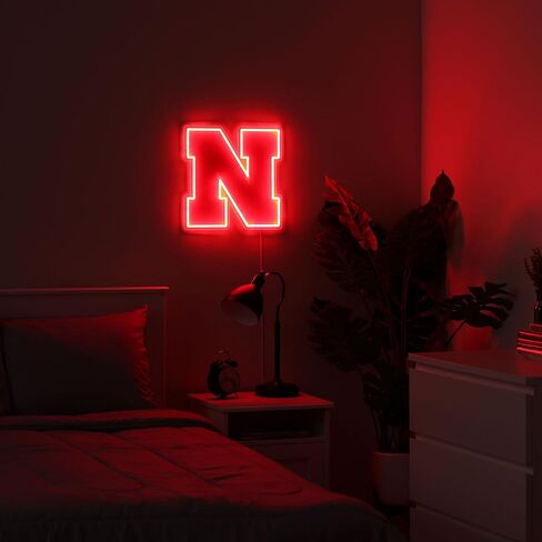 FOCO Nebraska Cornhuskers NCAA Team Logo LED Neon Light Up Sign in Saudi Arabia