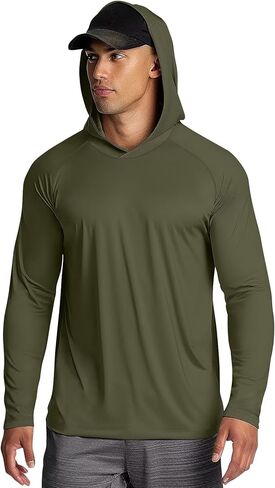 Zengjo Men's Lightweight Pullover Hoodie - Hooded Long Sleeve Workout Shirts in Kuwait
