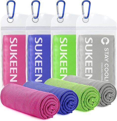Sukeen Cooling Towel(40"x12") Microfiber Cool Towel,Soft Breathable Chilly Towel for Yoga, Golf, Gym, Camping, Running, Workout & More Activities in Saudi Arabia