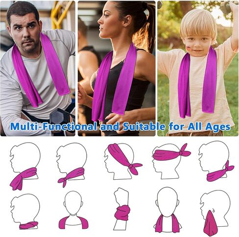 Sukeen Cooling Towel(40"x12") Microfiber Cool Towel,Soft Breathable Chilly Towel for Yoga, Golf, Gym, Camping, Running, Workout & More Activities in Saudi Arabia