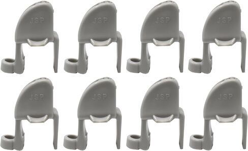 JSP Manufacturing Grey Quick Adjust Boat Fender Clips, Adjustable Pontoon Boat Square Rail Fender Cleats/Clips/Hangers for Pontoon Bumpers, Pontoon Boat Accessories for Bumpers in Saudi Arabia