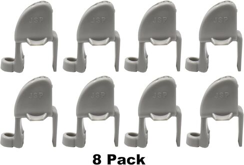 JSP Manufacturing Grey Quick Adjust Boat Fender Clips, Adjustable Pontoon Boat Square Rail Fender Cleats/Clips/Hangers for Pontoon Bumpers, Pontoon Boat Accessories for Bumpers in Saudi Arabia