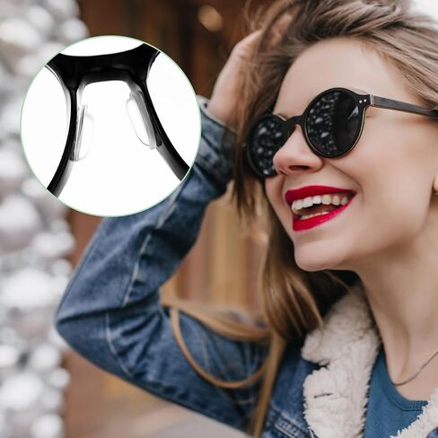 سيبا نظارات مخدات أنف للنظارة لينة سيليكون لزجة نظارات الأنف وسادة المحمولة المسمار مكافحة زلة المطاط مقابض الأنف وسادة إصلاح أطقم in Saudi Arabia