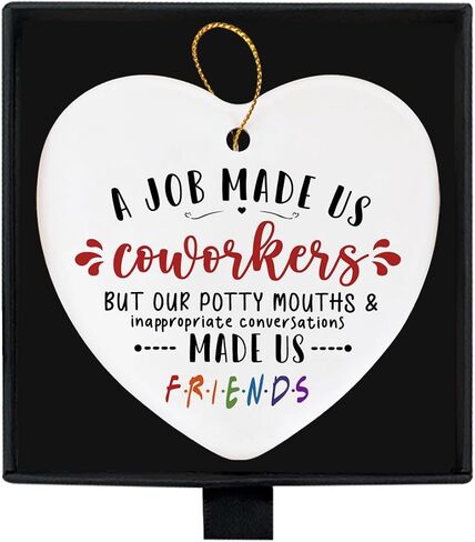 Employee Appreciation Office Gifts for Women Coworkers Boss Going Moving Away Thank You Friendship Gifts for Women Men, A Job Made Us Coworkers Ceramic Ornament Keepsake Sign in Saudi Arabia