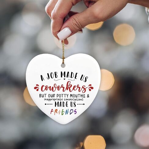 Employee Appreciation Office Gifts for Women Coworkers Boss Going Moving Away Thank You Friendship Gifts for Women Men, A Job Made Us Coworkers Ceramic Ornament Keepsake Sign in Saudi Arabia