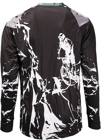JPOJPO Men's Cycling Jersey MTB Downhill T-Shirt Long Sleeve Motorcycle Breathable S-4XL in Kuwait
