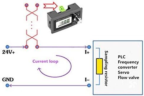 No-Source 2-Wire 4-20mA Current Loop Signal Generator Panel-Mounted Current Transducer, Compatible with 2,3,4 Wires in Kuwait