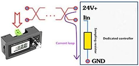 No-Source 2-Wire 4-20mA Current Loop Signal Generator Panel-Mounted Current Transducer, Compatible with 2,3,4 Wires in Kuwait