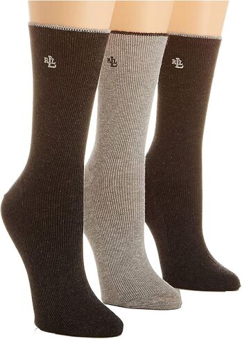 Lauren Ralph Lauren Tipped Rib Cotton Trouser Sock - 3 Pair Pack (34000) in Saudi Arabia