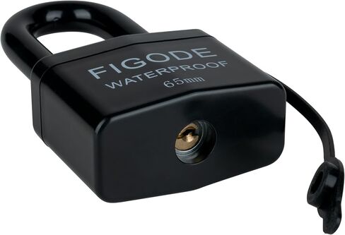 FIGODE® Large Sturdy Pad Lock with Keys, 2.8 in. Wide, Outdoor Waterproof Padlock, Covered Heavy Duty Laminated Steel Lock in Kuwait