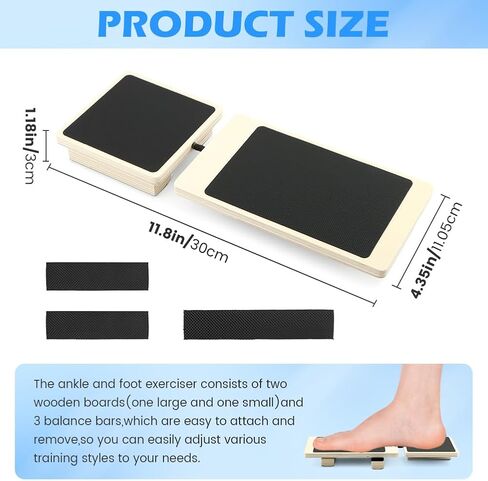 Ankle Strengthener, Ankle Foot Strengthener Exerciser for Sprained, Blackboard Foot Trainer, Single Leg Balance Board, Anti Slip Wobble Board, Posture Corrector in Saudi Arabia