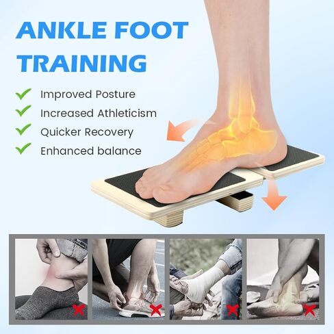 Ankle Strengthener, Ankle Foot Strengthener Exerciser for Sprained, Blackboard Foot Trainer, Single Leg Balance Board, Anti Slip Wobble Board, Posture Corrector in Saudi Arabia