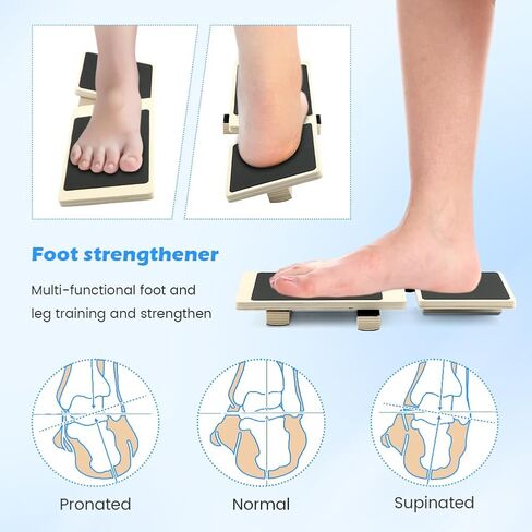 Ankle Strengthener, Ankle Foot Strengthener Exerciser for Sprained, Blackboard Foot Trainer, Single Leg Balance Board, Anti Slip Wobble Board, Posture Corrector in Saudi Arabia