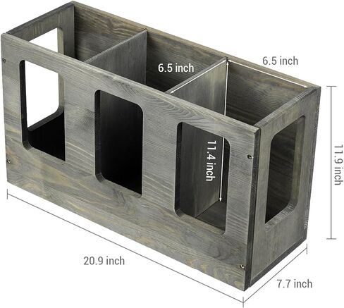 حامل بساط اليوجا من الخشب الصلب باللون الرمادي العتيق مثبت على الحائط من MyGift، منظم تخزين أسطوانة إسفنجية للياقة البدنية، رف بساط تمرين رياضي واقف على الأرض in Kuwait