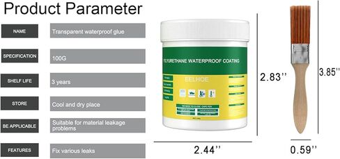 Invisible Waterproof Sealant, Super Strong Bonding Agent for Reliable Leak Repairs - Transparent Waterproof Insulating Adhesive for Wall Mending Toilet Anti-Leak Coating in Kuwait