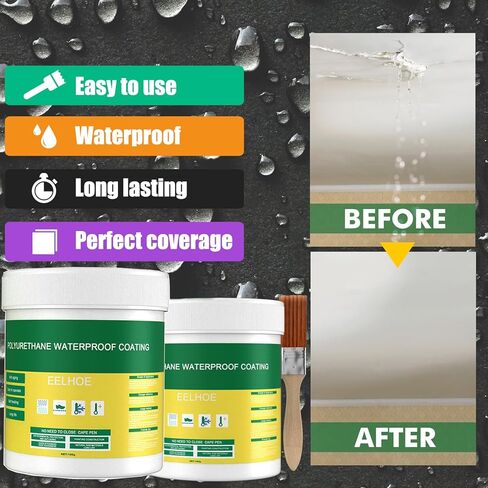 Invisible Waterproof Sealant, Super Strong Bonding Agent for Reliable Leak Repairs - Transparent Waterproof Insulating Adhesive for Wall Mending Toilet Anti-Leak Coating in Kuwait