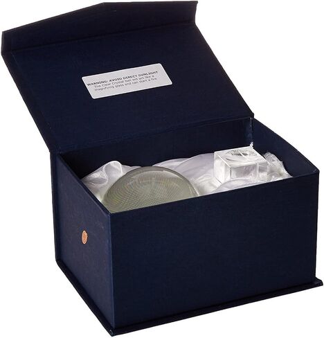 Amlong Crystal Meditation K9 Crystal Ball 3.25 inch (80mm) Diameter for Photography, Lensball, Decorative Ball with Free Crystal Stand and Gift Box, Clear in Saudi Arabia