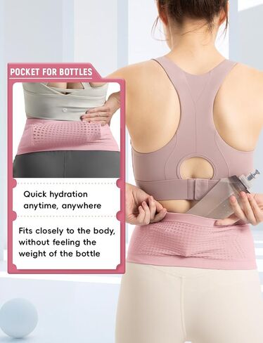 حقيبة حزام الخصر للجري من CHAMWEY لا ترتد، وحامل هاتف، وجيوب للزجاجات، وخفيفة للغاية، وحجم صغير in Kuwait