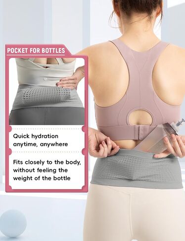 CHAMWEY waist pack running belt bag no bounce slim fit phone holder bottle pockets ultra light mini size in Saudi Arabia