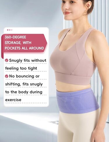 CHAMWEY waist pack running belt bag no bounce slim fit phone holder bottle pockets ultra light mini size in Saudi Arabia