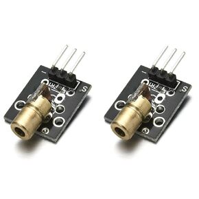 DEVMO 5PCS 5V Sensor Module Board Compatible with Ar-duino AVR PIC KY-008 Laser Transmitter Wave Length 650 nm