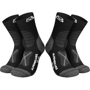Merino Wool Hiking Socks (2-Pair) - Wool Socks for Men, Women & Kids