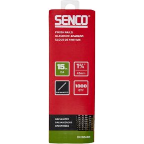 SENCO DA19EABR 1-3/4" 15 Gauge Angled Finish Nails, Galvanized Finish 1,000 Count Pack