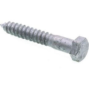Prime-Line 9057455 Hex Lag Screws, 5/8 In. X 4 In., A307 Grade A Hot Dip Galvanized Steel (25 Pack)