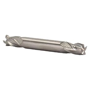 Drill America 3/8" Carbide 2 Flute Double End Stub End Mill, MMO Series