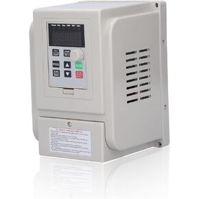 VFD Variable Frequency Drive,Single‑Phase 110VAC Input 3‑Phase 220VAC Output Variable Frequency Inverter,Motor Speed Controller,220V 1500W AT5‑1500X, default