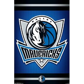 Trends International NBA Dallas Mavericks - Logo 14 Wall Poster, 22.375" x 34", Premium Unframed Version
