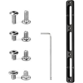 Bike Bottle Cage Adapter with 6pcs Screws and 1 Screwdriver, Adjustable 2-Slot Bike Water Bottle Bracket Adapter Bicycle Bottle Cage Mount Accessories