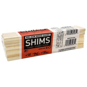 Wood Shims 3 PACKS OF 12 SHIMS