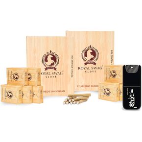 Ayurvedic & Herbal Long Filtered Bidi Smoke (Pack of 20 X 20 Bidi Sticks Per Pack) with 12 ml Shot to Stop Nicotine Craving Tobacco Free Dhoompan Helps in Quit Smoking (400 Sticks, 1 Shot)