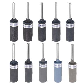 HARFINGTON 10pcs Abrasive Sandpaper Rolls Kit 180-7000 Grit 3mm Shank Sanding Drums Sleeves Cylinder Grinding Head for Woodworking Glass Metal Polishing
