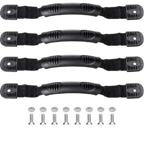4PCS Kayak Carry Handles, Sturdy Canoe Boat Handle with Screws for Ocean Kayak Emotion Kayaks Luggage Outdoor Sport Canoe Handle Kayak Parts Black
