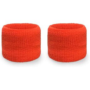 Couver Neon Unisex Dual Layer Athletic Sweat Sport Wristband (Pair)