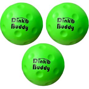 Foam Pickleball Balls - Quiet Indoor/Outdoor Pickleballs Ideal for Practice at Home - Standard and Small/Mini Training Sizes - Great for Kids, Adult, Training - (Size, Quantity)