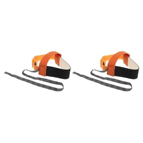 MECCANIXITY 2pcs ESD Anti Static Foot Heel Straps Anti Static Wrist Strap Band Adjustable for Grounding Removing Static Orange