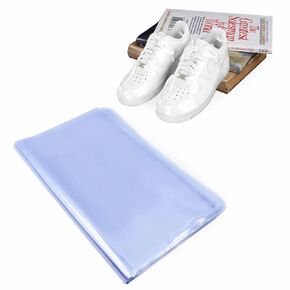 Shrink Wrap Bags - Mlooog 100pcs Clear Heat Shrink Wrap Professional Protection Against Aging and Dust - PVC Shrink Wrap Bags 12x18 Inches