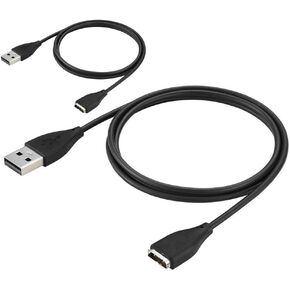 Kissmart Charger for Fitbit Surge, Replacement Charging Cable Cord for Fitbit Surge Fitness Superwatch (2Pack, 1m/3.3ft)