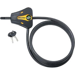 Master Lock 8419DPF Python Cable Lock with Key, 1 Pack, Black and Yellow, 6' x 5/16" diameter