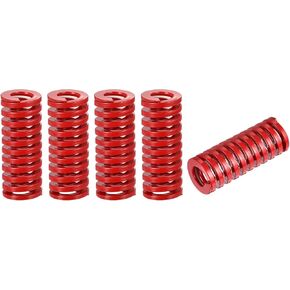 uxcell 3D Printer Die Spring, 5pcs 25mm OD 30mm Long Spiral Stamping Medium Load Compression Mould Die Springs for 3D Printer Electric Part, Red